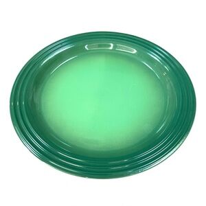 Le Creuset Dinner Plate 10-1/2"  27cm Bamboo Green, New Second Choix